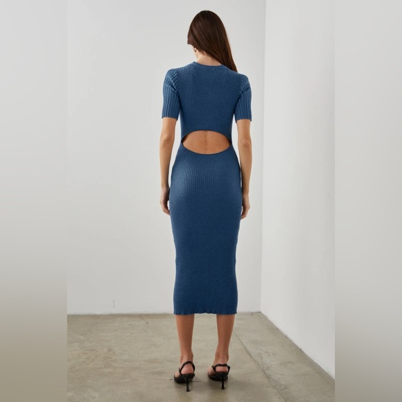 Rails Genesis Open Back Bodycon Dress Lake Melange - Picture 2 of 8
